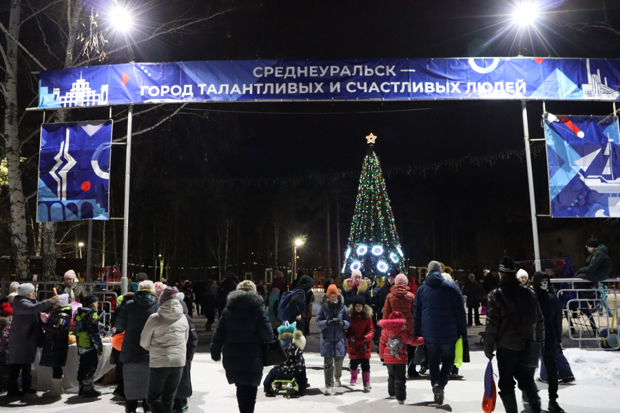 В парке открылась городская елка