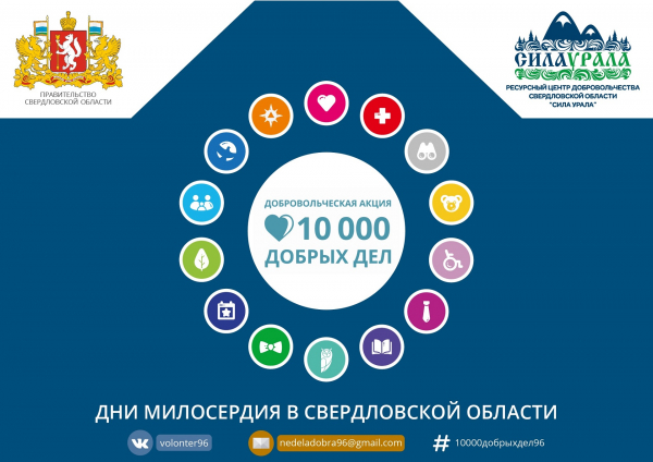 10 000 добрых дел в Свердловской области