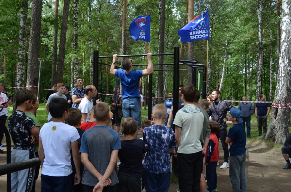 6 июля в парке состоялся турнир по силовым дисциплинам Workout
